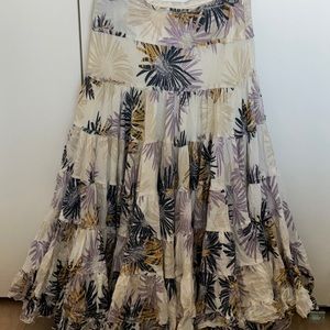 Anthropologie tiered Skirt